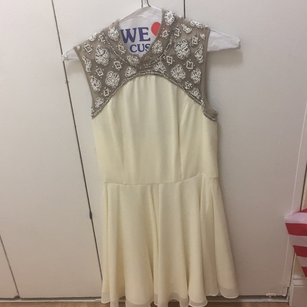 Topshop Embroidered Prom Dress